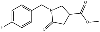 Methyl 1-(4-fluorobenzyl)-5-oxopyrrolidine-3-carboxylate Structure