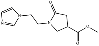 Methyl 1-[2-(1H-imidazol-1-yl)ethyl]-5-oxopyrrolidine-3-carboxylate Structure