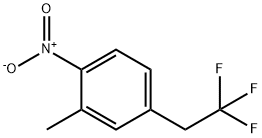 2-Methyl-1-nitro-4-(2,2,2-trifluoroethyl)benzene Structure