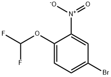 4-Bromo-1-(difluoromethoxy)-2-nitro-benzene Structure