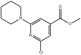 Methyl 2-chloro-6-piperidin-1-ylisonicotinate Structure