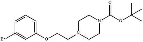 tert-Butyl 4-[2-(3-bromophenoxy)-ethyl]piperazine-1-carboxylate Structure