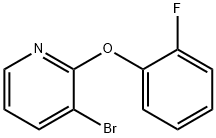 3-Bromo-2-(2-fluorophenoxy)pyridine Structure