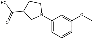 1-(3-METHOXYPHENYL)PYRROLIDINE-3-CARBOXYLICACID Structure