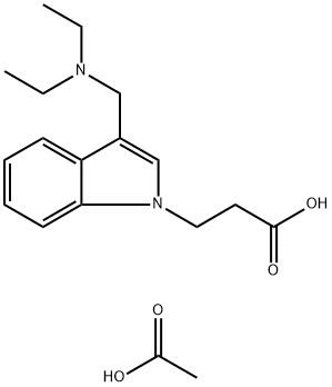 3-(3-DIETHYLAMINOMETHYL-INDOL-1-YL)-PROPIONIC ACID ACETATE Structure