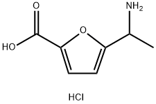 5-(1-AMINO-ETHYL)-FURAN-2-CARBOXYLIC ACIDHYDROCHLORIDE 구조식 이미지