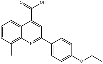 2-(4-ETHOXYPHENYL)-8-METHYLQUINOLINE-4-CARBOXYLICACID 구조식 이미지