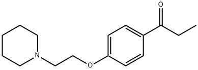 1-[4-(2-PIPERIDIN-1-YLETHOXY)PHENYL]PROPAN-1-ONE 구조식 이미지