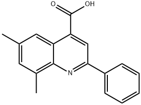 6,8-DIMETHYL-2-PHENYLQUINOLINE-4-CARBOXYLIC ACID Structure