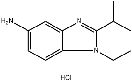 1-ETHYL-2-ISOPROPYL-1H-BENZOIMIDAZOL-5-YLAMINEDIHYDROCHLORIDE Structure