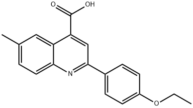 2-(4-ETHOXYPHENYL)-6-METHYLQUINOLINE-4-CARBOXYLICACID Structure