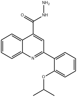 2-(2-ISOPROPOXYPHENYL)QUINOLINE-4-CARBOHYDRAZIDE Structure