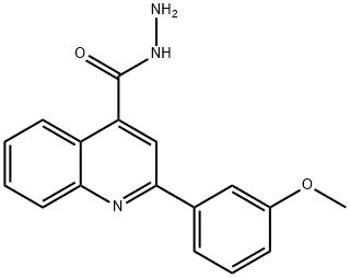 2-(3-METHOXYPHENYL)QUINOLINE-4-CARBOHYDRAZIDE 구조식 이미지