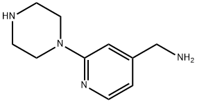 (2-piperazin-1-ylpyridin-4-yl)methylamine 구조식 이미지