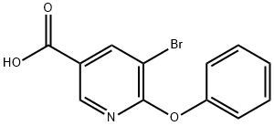 5-bromo-6-phenoxynicotinic acid 구조식 이미지