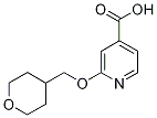 2-(tetrahydro-2h-pyran-4-ylmethoxy)isonicotinic acid Structure