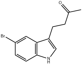 4-(5-bromo-1H-indol-3-yl)-2-butanone 구조식 이미지