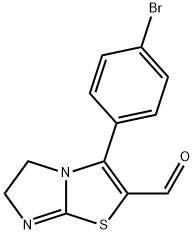 3-(4-bromophenyl)-5,6-dihydroimidazo[2,1-b][1,3]thiazole-2-carbaldehyde 구조식 이미지