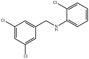 2-Chloro-N-(3,5-dichlorobenzyl)aniline 구조식 이미지