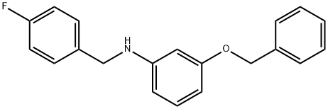 3-(Benzyloxy)-N-(4-fluorobenzyl)aniline Structure