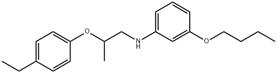 3-Butoxy-N-[2-(4-ethylphenoxy)propyl]aniline Structure