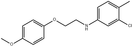 3-Chloro-N-[2-(4-methoxyphenoxy)ethyl]-4-methylaniline Structure