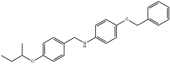 4-(Benzyloxy)-N-[4-(sec-butoxy)benzyl]aniline Structure