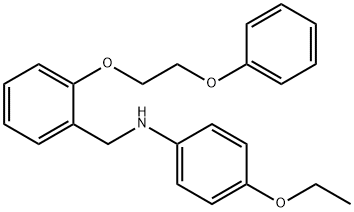 4-Ethoxy-N-[2-(2-phenoxyethoxy)benzyl]aniline 구조식 이미지