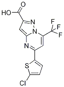 5-(5-Chlorothien-2-yl)-7-(trifluoromethyl)-pyrazolo[1,5-a]pyrimidine-2-carboxylic Structure