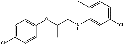 5-Chloro-N-[2-(4-chlorophenoxy)propyl]-2-methylaniline Structure