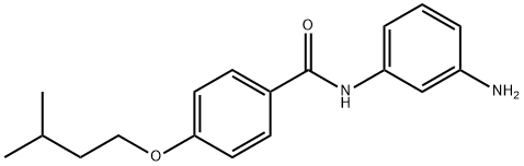 N-(3-Aminophenyl)-4-(isopentyloxy)benzamide 구조식 이미지