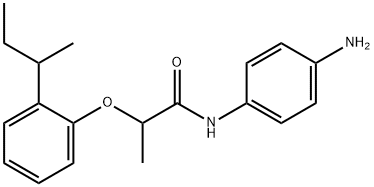 N-(4-Aminophenyl)-2-[2-(sec-butyl)phenoxy]-propanamide Structure