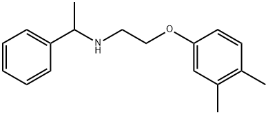 N-[2-(3,4-Dimethylphenoxy)ethyl]-1-phenyl-1-ethanamine Structure