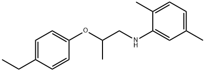 N-[2-(4-Ethylphenoxy)propyl]-2,5-dimethylaniline 구조식 이미지