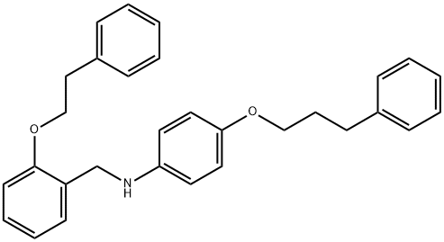 N-[2-(Phenethyloxy)benzyl]-4-(3-phenylpropoxy)-aniline Structure