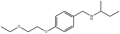 N-[4-(2-Ethoxyethoxy)benzyl]-2-butanamine Structure