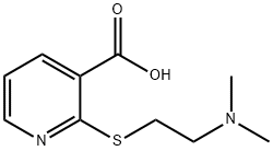 2-{[2-(dimethylamino)ethyl]thio}nicotinic acid 구조식 이미지