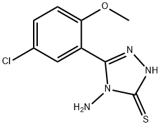 4-amino-5-(5-chloro-2-methoxyphenyl)-4H-1,2,4-triazole-3-thiol Structure