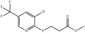 Methyl  3-[3-Chloro-5-(trifluoromethyl)pyridin-2-yl]thio}propanoate 구조식 이미지