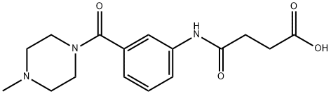 4-{3-[(4-methyl-1-piperazinyl)carbonyl]anilino}-4-oxobutanoic acid Structure