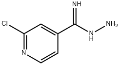 2-chloro-4-pyridinecarboximidohydrazide Structure