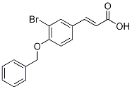 3-[4-(benzyloxy)-3-bromophenyl]acrylic acid Structure