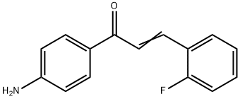 (2E)-1-(4-aminophenyl)-3-(2-fluorophenyl)prop-2-en-1-one Structure
