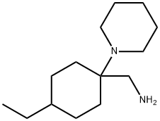 (4-ethyl-1-piperidin-1-ylcyclohexyl)methylamine Structure