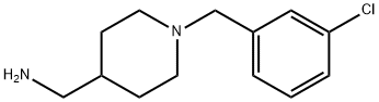 [1-(3-chlorobenzyl)piperidin-4-yl]methylamine Structure