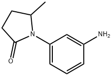 1-(3-aminophenyl)-5-methylpyrrolidin-2-one Structure