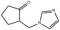 2-(1H-imidazol-1-ylmethyl)cyclopentanone 구조식 이미지