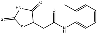 2-(2-mercapto-4-oxo-4,5-dihydro-1,3-thiazol-5-yl)-N-(2-methylphenyl)acetamide 구조식 이미지