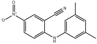 2-[(3,5-dimethylphenyl)amino]-5-nitrobenzonitrile 구조식 이미지