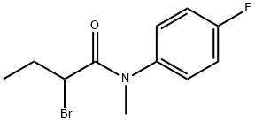 2-bromo-N-(4-fluorophenyl)-N-methylbutanamide 구조식 이미지